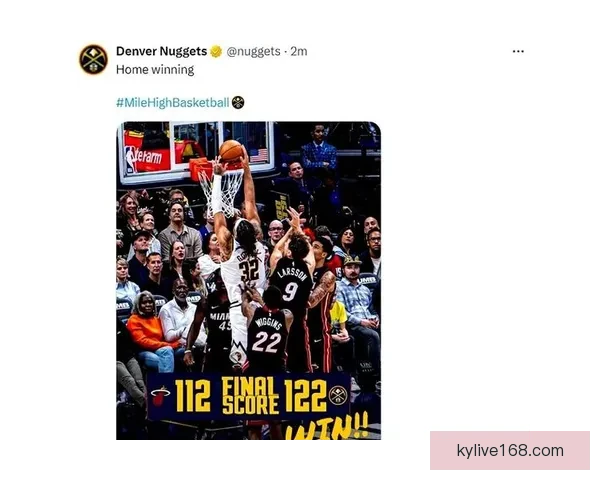 末节爆发力无解约基奇33分15篮板12助攻创七项新纪录带队取胜